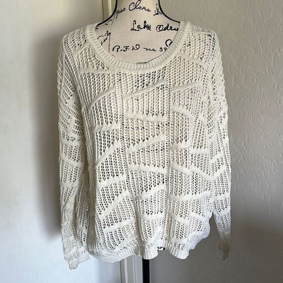 POL Sweaters - POL Cream Color Sheer Sweater
